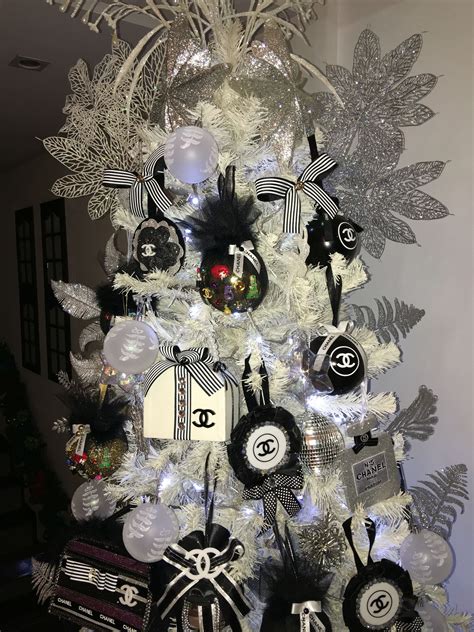 shopping chanel christmas trees|designer inspired chanel christmas tree.